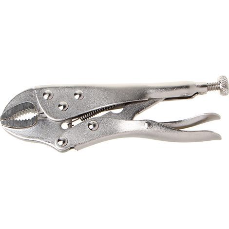 12.7 cm (5 inch) locking pliers with straight, sharpened jaws, hand tool - AquaForge
