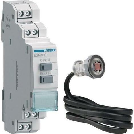 Commutateur minuterie digital Hager egk101 rail DIN fiable