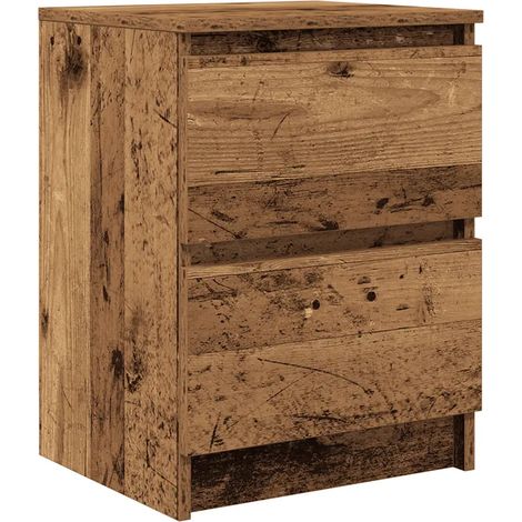 Mobile TV versatile con 2 cassetti 40 x 35 x 54 cm in legno multistrato vecchio legno 020051724