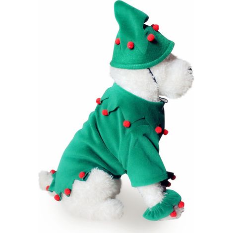 Déguisement chien chat Noël Halloween 2026 costume de Noël-L (1/2)
