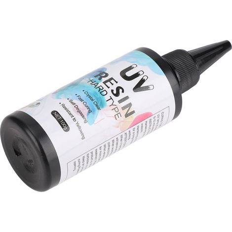 Résine UV transparente cristalline pour bricolage créatif colle adhésive polymérisation rapide résistant au jaunissement déco loisirs 100g (1/5)
