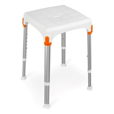 Taburete de ducha cuadrado king-sta-20 blanco (1/2)