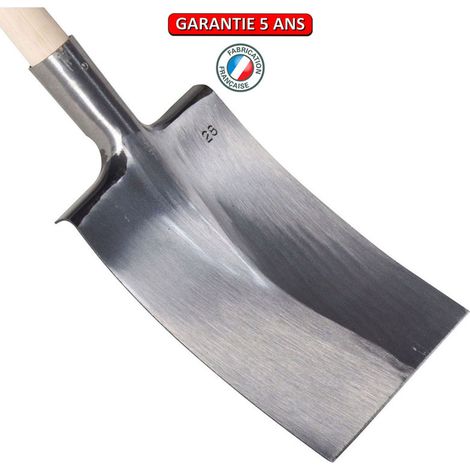 OUTILS PERRIN Bêche Bretagne polie 30 tranchant droit sans manche (1/2)