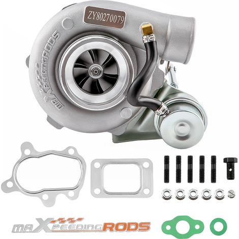 Water + Oil T25 T28 Turbo Turbocompressore for Audi / VW / Seat / Skoda 1.8 T (1/5)
