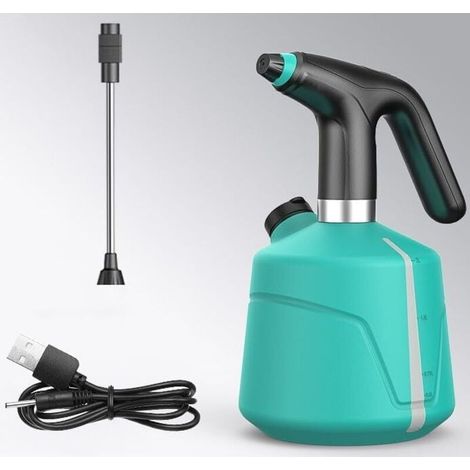 Elektrischer Sprüher, elektrische Gießkanne, Gartensprüher, 2-Liter-Sprühflasche mit verstellbarer Düse für den Innen- und Außenbereich, Gartenarbeit oder Hausreinigung, XXW Gartensprenger