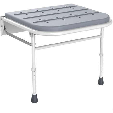 Contemporary Shower Seat with Legs – Grey