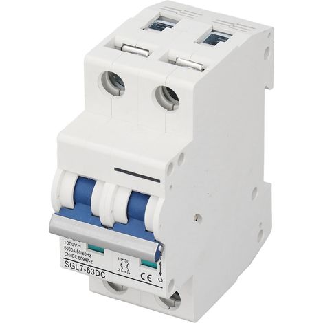 DC-Miniatur-Leistungsschalter L7, Bauform, Leistungsschalter für Photovoltaikanlagen, 2-polig, 1000 V, 63 A (1/5)