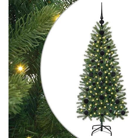 Árbol de Navidad artificial con 150 LED Verde 120 cm PE y PVC vidaXL