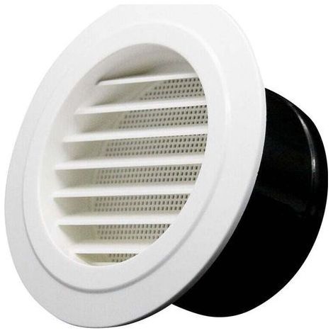 75mm Bouche de Ventilation avec Grille de ProtectionABS (ø75mm) (1/4)