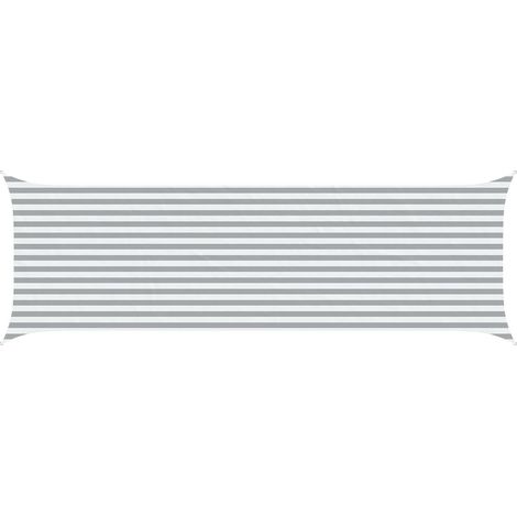 Toldo Vela de Sombra Gris claro y . 6 x 2 m vidaXL