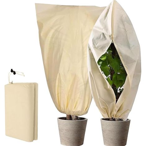 Voile Hivernage Plante, 2pcs 80x120 cm Housses de Protection Contre Le Gel (1/5)