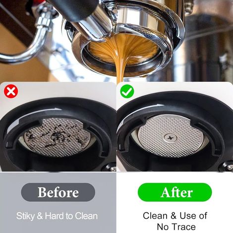 Kaffeefilter – Edelstahlgewebe 316 – 1,7 mm dick – Maschenweite 150 μm – Für Espressosiebträger mit 51 mm und 53 mm Durchmesser – 2er-Pack (1/5)