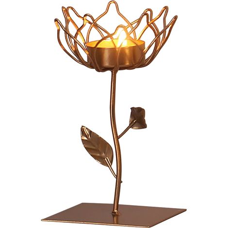 Nid d'oiseau et bougeoir en fer forgé décorés d'oiseaux, style western, pour la table à manger. Petit objet de décoration. (1/5)