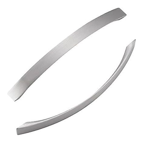 10 Poignées de Meuble Cuisine Inox Brossé Nickel Satiné, Tirettes d'Armoire pour Placard, Poignées de Porte de Cuisine, Lot de 10, Finition Nickel Brossé (1/5)