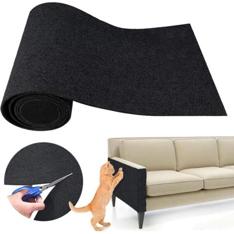 DIY anti-scratch sofa protector for cats, for climbing cats, black, 40x200cm (1/5)