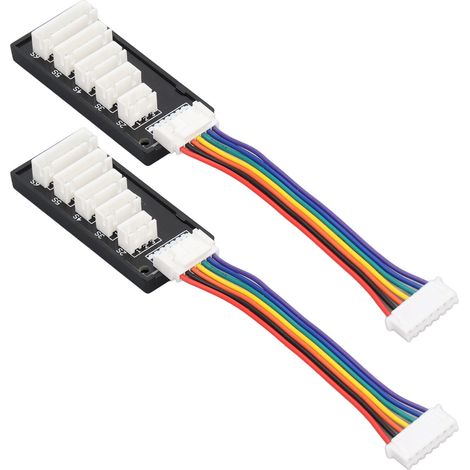 Lot de 2 cartes de charge d'équilibrage en plastique 2S-6S, adaptateurs et convertisseurs pour chargeur d'équilibrage intelligent B6, B6AC et A6. (1/5)