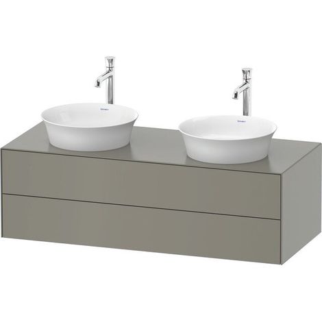 DURAVIT WT4988B92920010 WTU White Tulip lave-mains mural, 2 tiroirs, double face