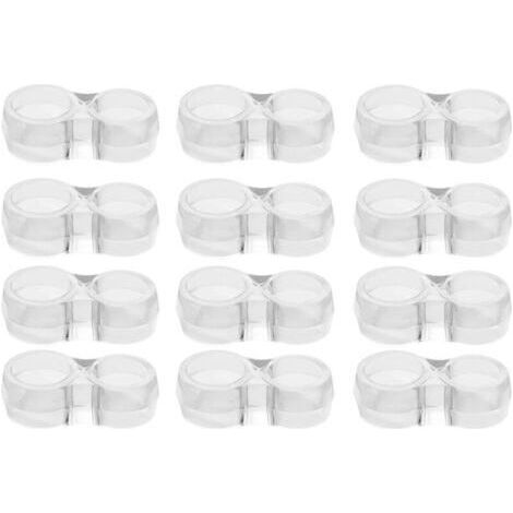 Protection poignee porte - lot de 12 protège poignée porte double transparents et protege mur pour poignée de fenêtre pour protéger contre les marques