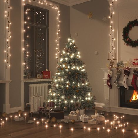 Guirlande lumineuse Moderne - Guirlande LED extérieur et interieur avec 300 LED Blanc chaud 30 m PVC BV348377 - BonneVie (1/5)