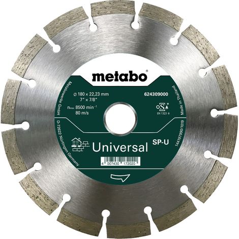 METABO Diamanttrennscheibe 180x22,23mm, SP-U, Universal SP (624309000) (1/3)