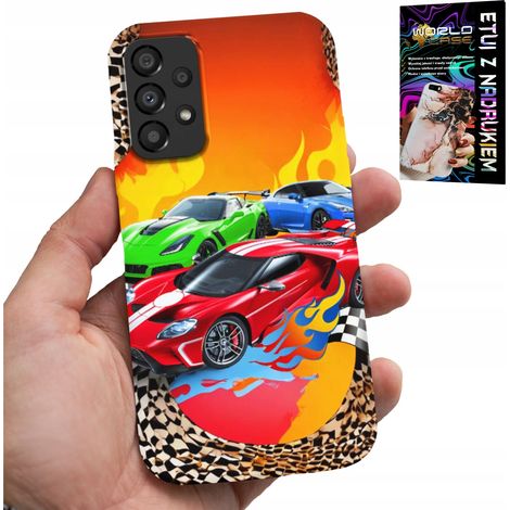 Hülle für Samsung Galaxy A23 5G – Für Kinder, Rennwagen + Glas (1/5)