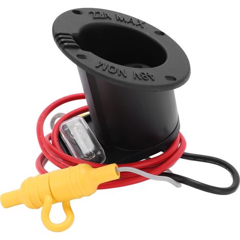 48V DC Powerdrive Ladebuchse für Club Car DS 2000 Ladegerät und höher, Sicherungsaufnahme 101802101, kompatibler Ersatzstecker, Hochleistungs-Ladebuchse. (1/5)