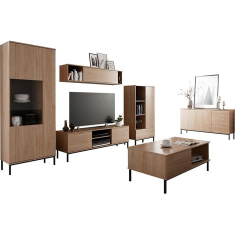 Conjunto de salón Lomsore 107, Luminoso madera