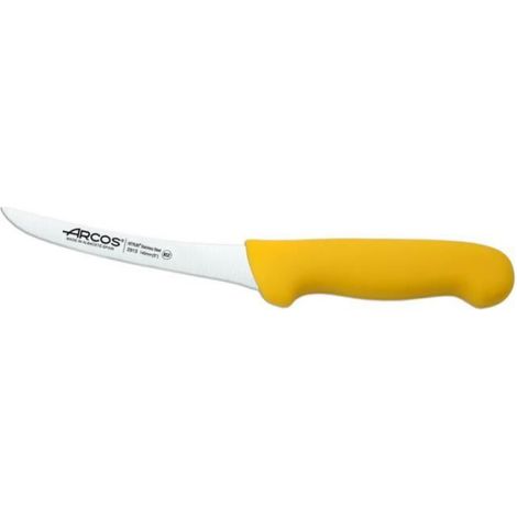 Couteau À Désosser - Lame 14 cm - Acier Inoxydable Nitrum - Poignée Polypropylène Jaune - 1 Pièce
