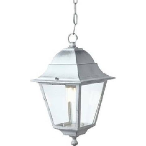 Sovil lampe lanterne chaine Old E27 60W blanc/argent cm35x18x11 exte'rieur (1/2)