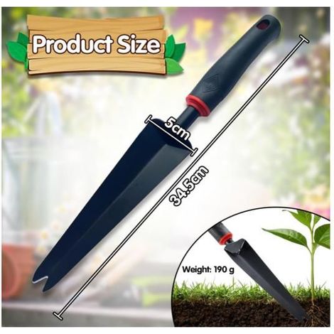 Outil Gouge de Désherbage, Jardinage Manuel, désherbeur avec poignée, Désherbeur à Main, Désherbeur en Acier Inoxydable, Outil (1/5)