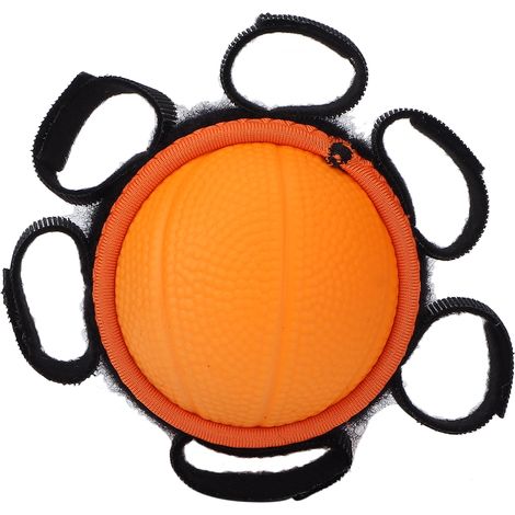 Boule anti-stress pour main, thérapie d'exercice de préhension, soulagement du stress, arthrite, renforcement des doigts, couleur orange (1/5)
