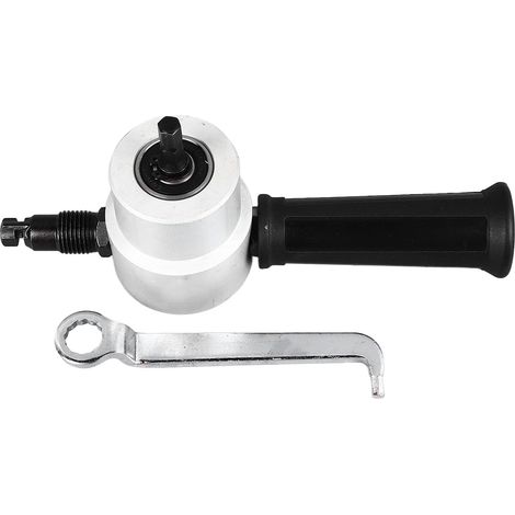 Double tête coupe-tôle alliage 360 ​​degrés tôle grignoteuse fixation de foret outils de charpentier (1/5)