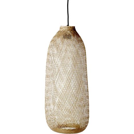 Bloomingville Lámpara colgante de bambú miel 65 cm diámetro 25