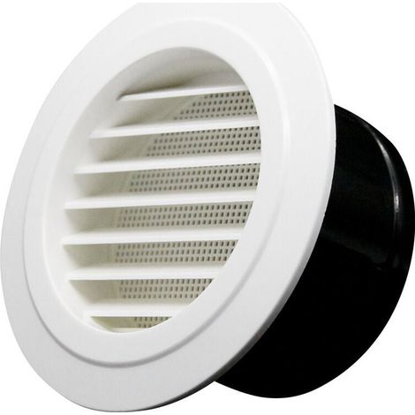 Grille aération VMC, 75mm Bouche de Ventilation avec Grille de Protection - ABS (ø75mm) (1/4)
