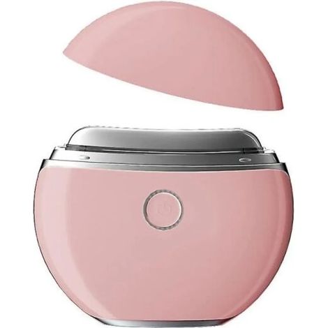 Massaggiatore elettrico Gua Sha per viso e corpo con microcorrente EMS - Rosa (1/2)