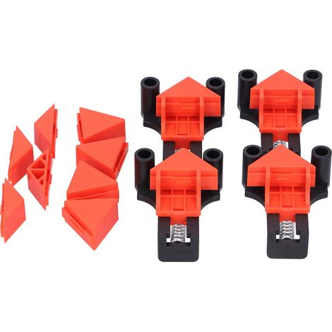 Pinces d'angle à 60°, 90° et 120° pour le travail du bois (Orange) (1/5)