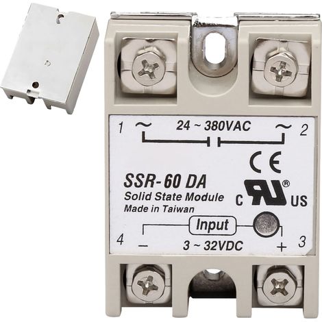 Relais statique monophasé 60DA, module silencieux sans étincelle pour régulation de puissance (1/5)