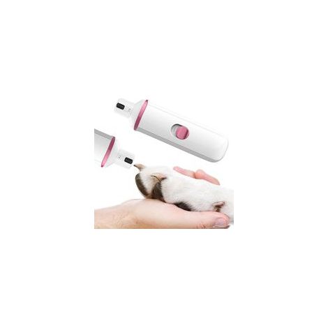 Lime à griffes pour chien, coupe-griffes ultra silencieux, lime à griffes électrique rechargeable par USB, limage indolore des griffes pour chiens et chats - Rose-Crezuo