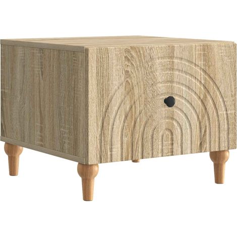 Coffee Table Sonoma Oak 49 x 50 x 40 cm Engineered Wood vidaXL