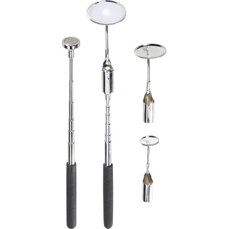 TOOLCRAFT 816419 Kit specchio da ispezione 5 parti incl. Illuminazione LED (1/3)