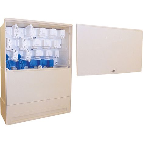 Michaud – Coffret électrique nu 240 mm² – 2 RBP triphasés 60 A – Grille de fausse coupure – Installation robuste pour chantiers électriques - CA307 (1/5)