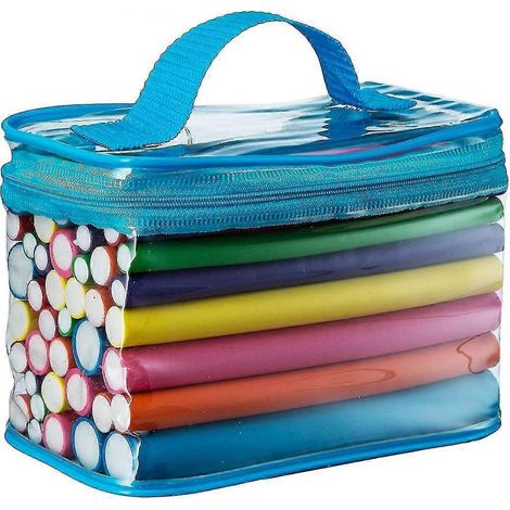 1 lot de 42 bigoudis Twist-flex de 7 tailles, en mousse à boucler et à friser. (1/5)