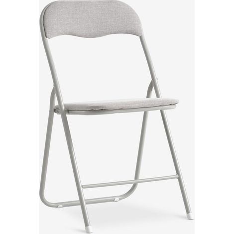 ORION91oficial® - Silla Plegable  Asiento Tela  Acolchado  Color Arena Claro  44x46x79 cm  - spaziOrion91 - unidad (1/5)
