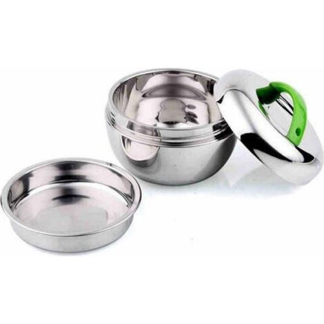 TrAdE Shop Traesio - Portavivande Ermetico 800ml Contenitore Inox Abs Contenitore Porta Pranzo -