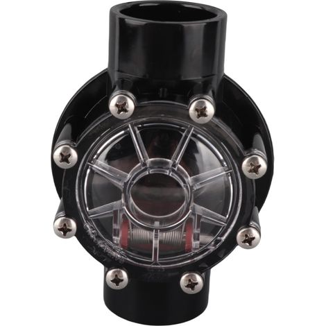 Vanne de contrôle 7235 180° – Pour systèmes de plomberie de piscines et spas, PVC, débit direct, couvercle transparent (1/5)