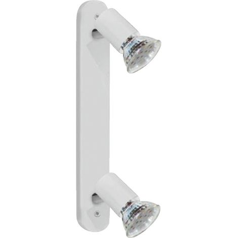 Réglette Led 2 Spots Gu10 éclairage Directionnel Led économique - Eglo (1/4)
