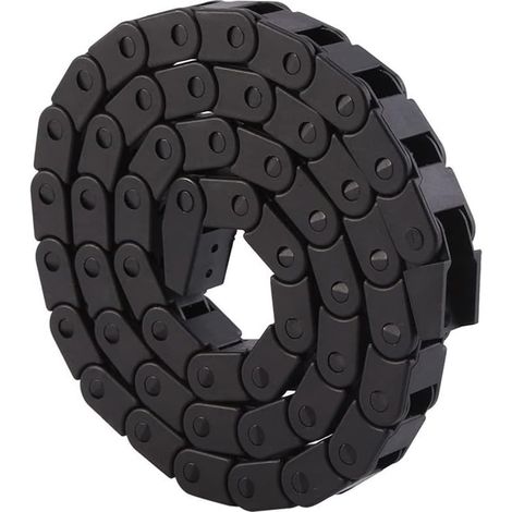 Chaîne de Trainage en Nylon,Chaîne de Transmission Plastique,Chaînes Corte Câbles,Chaînes de Transport,pour Porte Câble Porteur de Fil Câbles D’Imprimante 3D Machine Longueur 1M 10x10mm (1/5)