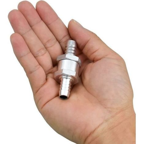 Set de 4 Clapet Anti-retour Gasoil 6/8/10/12mm, Valve Carburant en Alliage d\'aluminium avec Flche pour pour Essence Diesel Voitur (1/4)