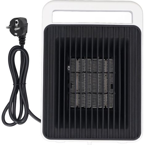 Radiateur ABS à chauffage rapide Économie d'énergie Bureau Portable Électrique pour chambre à coucher Bureau et usage intérieur Blanc Prise UE 220 V (1/5)