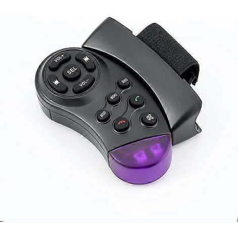 Housse de volant avec télécommande pour lecteur multimédia de voiture, radio compatible 4/7 1/2 DIN MP5 portable, livraison directe, Dhg9F( )